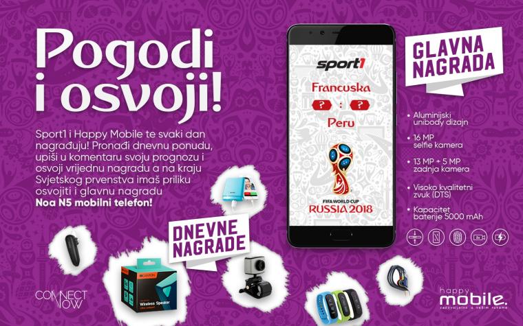 Velika nagradna igra, pogodi i osvoji: Sport1 i Happy Mobile nagrađuju