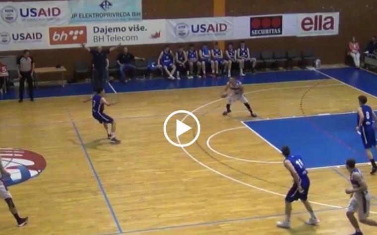 VIDEO: Junior Igokee kao Curry, trojka iz vlastitog reketa sa zvukom sirene
