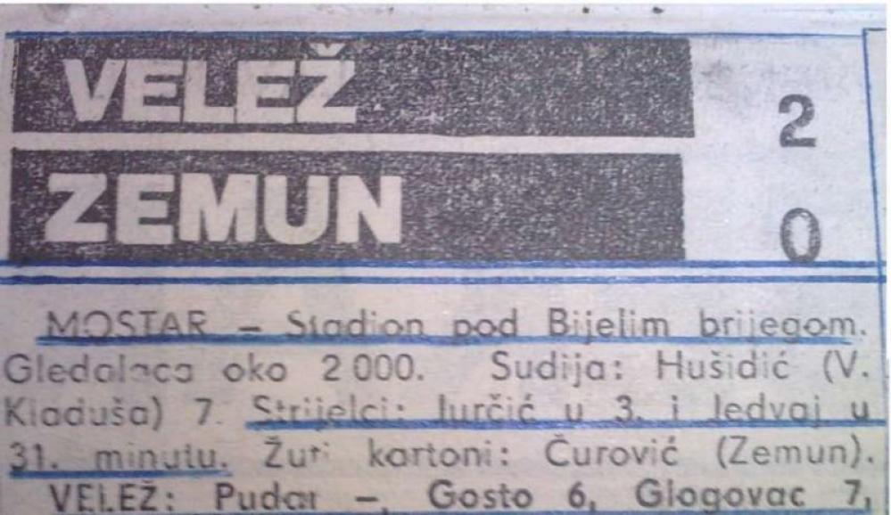 velo.jpg - Na današnji dan prije 25 godina: FK Velež odigrao posljednju utakmicu Pod Bijelim brijegom