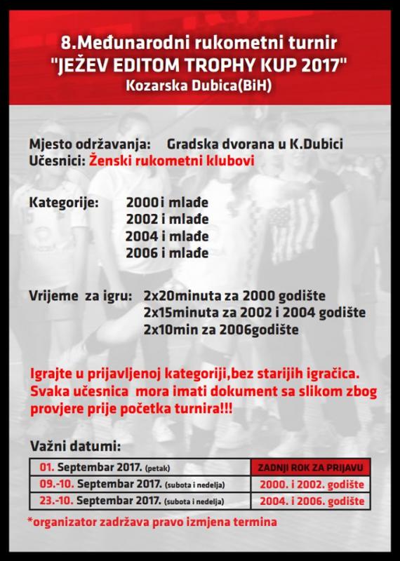 1111111111111.jpg - Dubica domaćin 8. po redu Ježevog Kupa za rukometašice