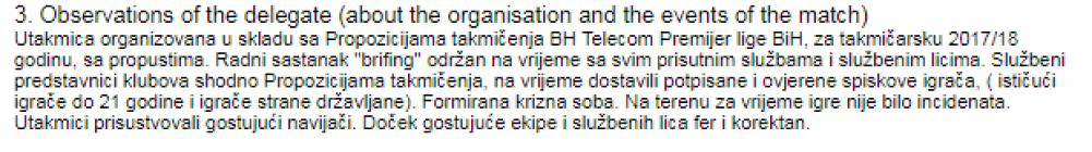 Screenshot_1.png - Delegat susreta u Mostaru nije vidio ništa loše, sve je prošlo u fer i korektnom ponašanju
