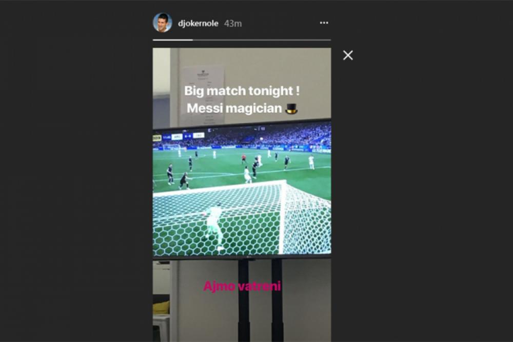 Đoković.jpg - Znate li za koga navija Novak Đoković u večerašnjem duelu?