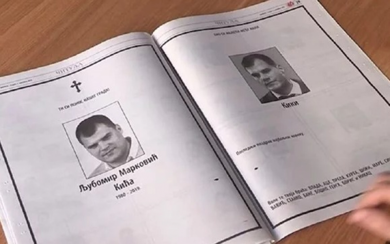 Od ubijenog vođe Grobara kriminalci i ubice se oprostili na 10 stranica novina